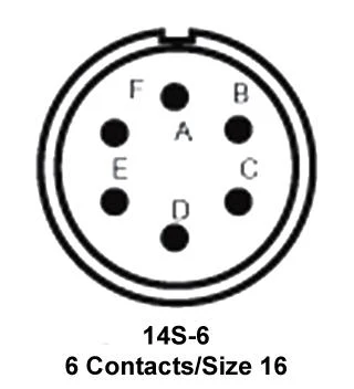 ITT Cannon MS3108E14S-6SF187 MS3108E14S-6SF187 Circular Connector MIL-DTL-5015 Series Right Angle Plug 6 Contacts Solder Socket Threaded - Image 2