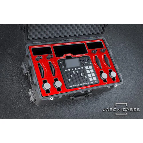 Jason Cases Case with Wheels for RODECaster Pro II, 4 PodMIcs, Stands, and Headsets - Image 2