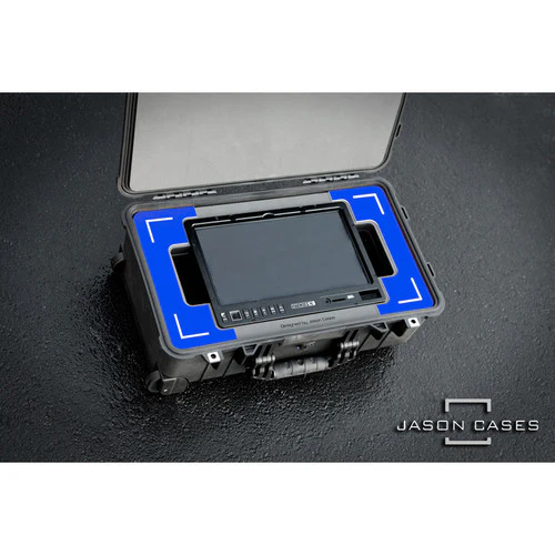 Jason Cases Custom Hard Case for SmallHD 1303 Monitor (Blue Overlay) - Image 3