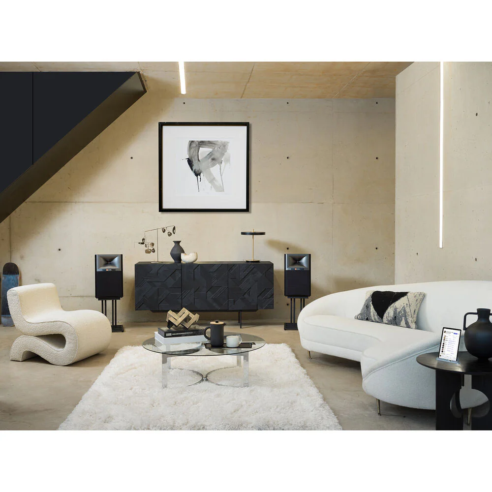 JBL 4329P Studio Monitor 2-Way Active Wireless Bookshelf Speakers (Natural Walnut, Pair) - Image 4