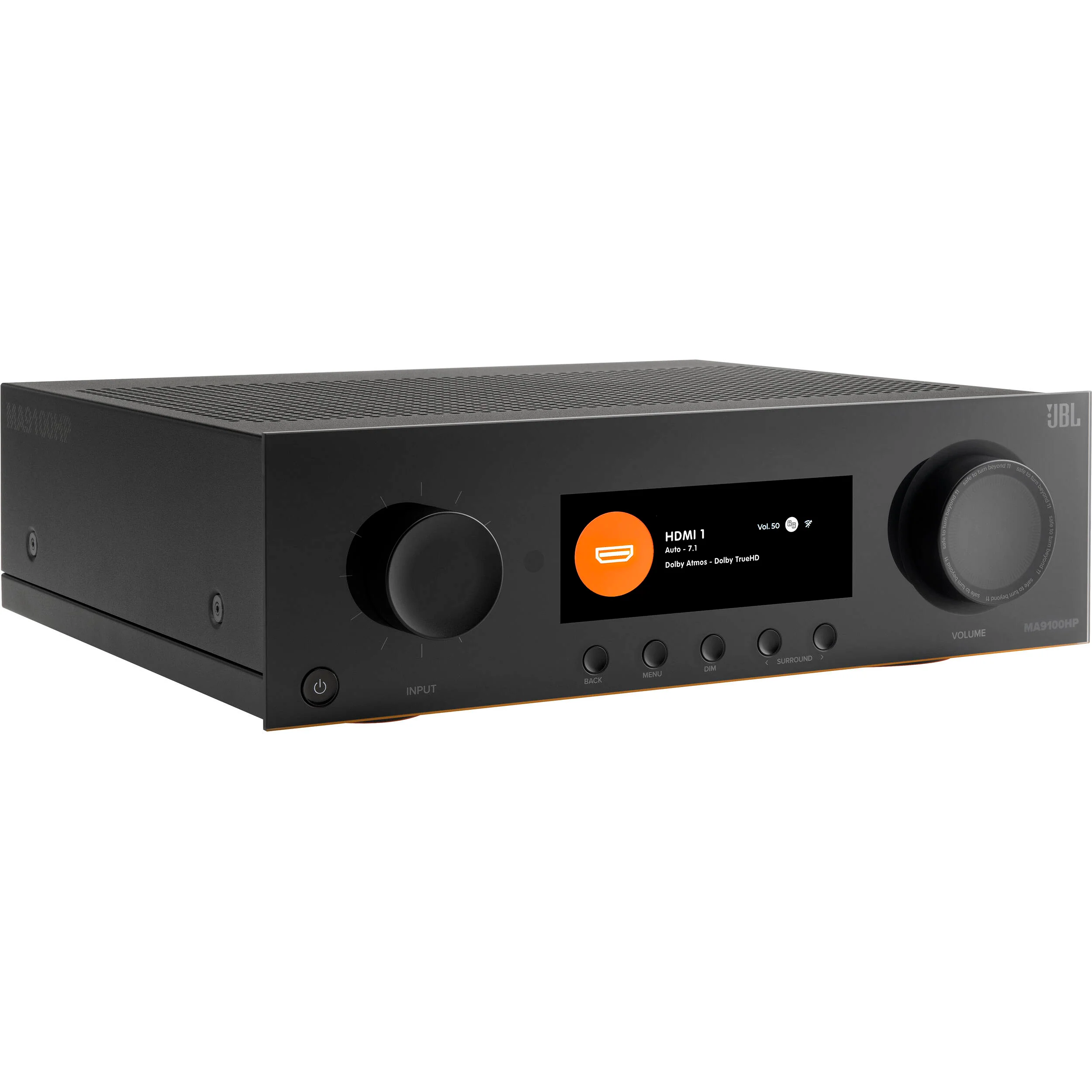 JBL MA9100HP 9.2-Channel A/V Receiver & 5.1.4 Atmos Surround Sound Speakers Kit (Espresso/Black) - Image 5