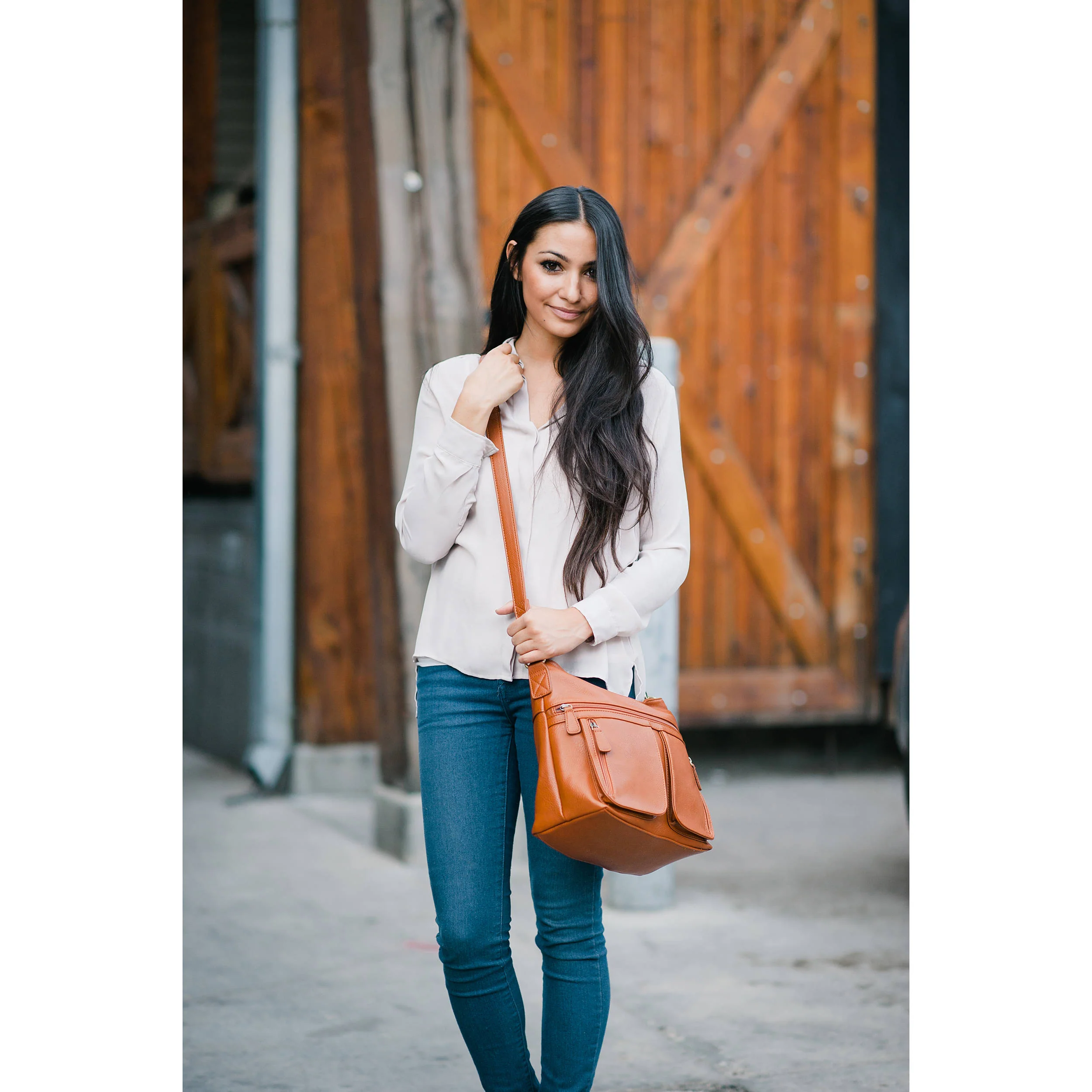 Jo Totes Allison Camera Bag with Dual Front Pouches (Butterscotch) - Image 6