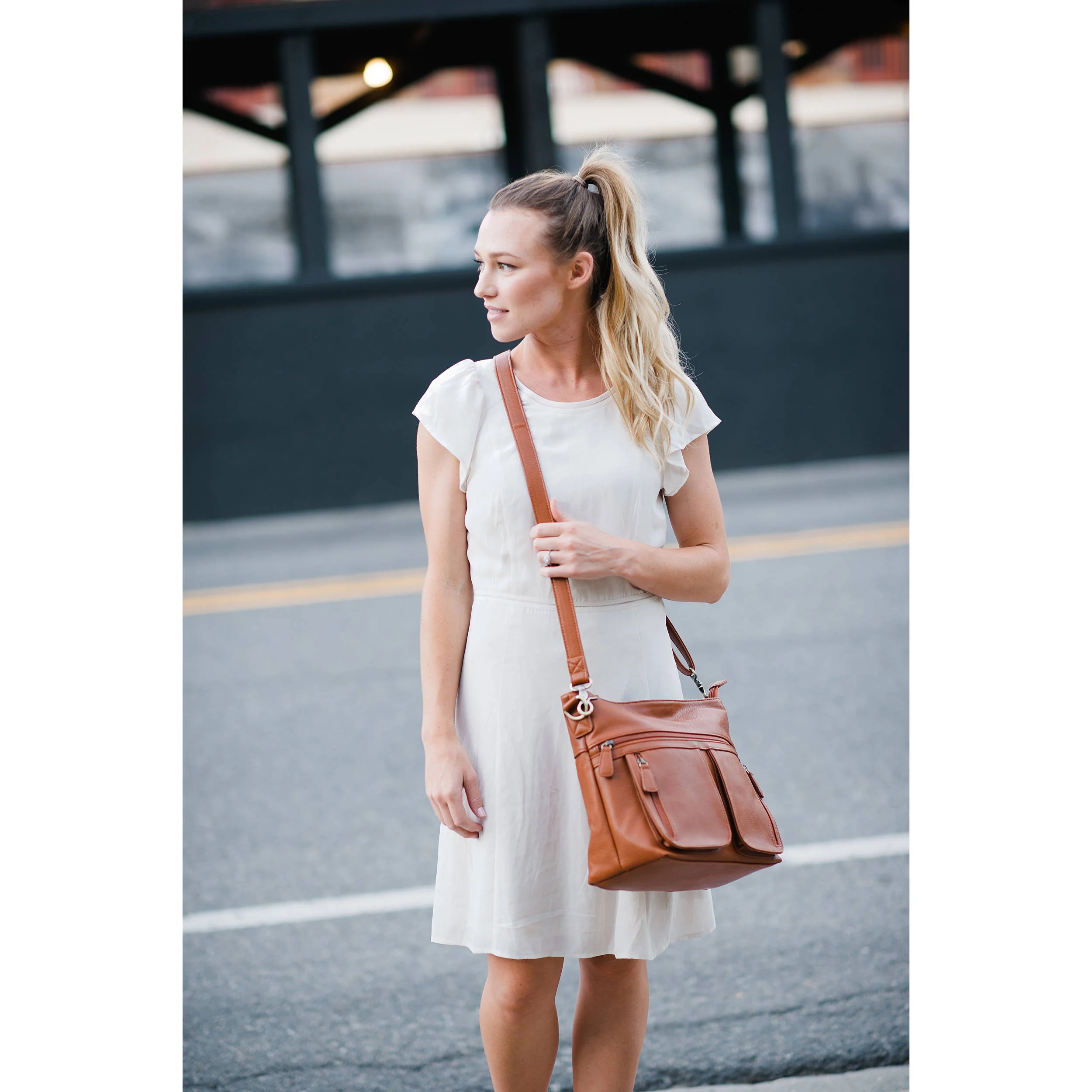 Jo Totes Allison Camera Bag with Dual Front Pouches (Butterscotch) - Image 8