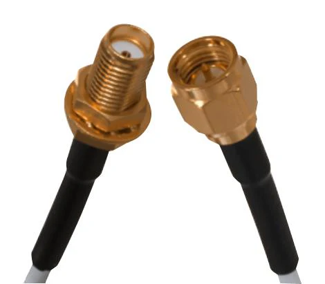 Johnson - Cinch Connectivity 415-0031-M1.0 RF / Coaxial Cable Assembly SMA Straight Plug Bulkhead Jack RG316 50 ohm 39.4 " 1 m
