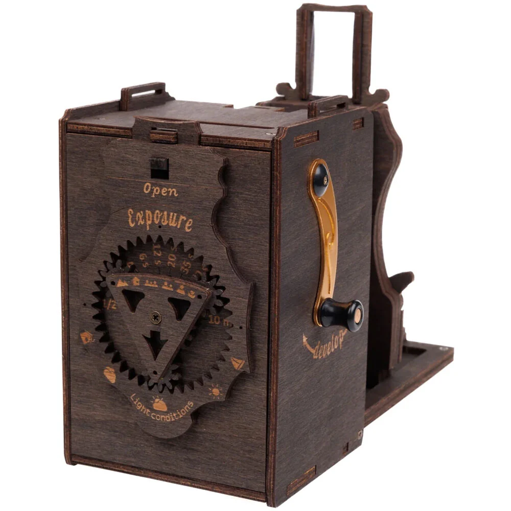 JollyLook Pinhole Instant Film Camera (Stained Brown, Pre-Assembled) - Image 4