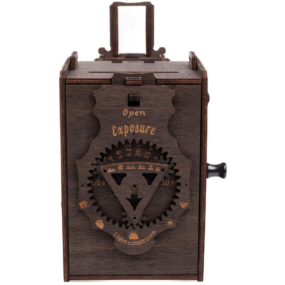 JollyLook Pinhole Instant Film Camera (Stained Brown, Pre-Assembled) - Image 5