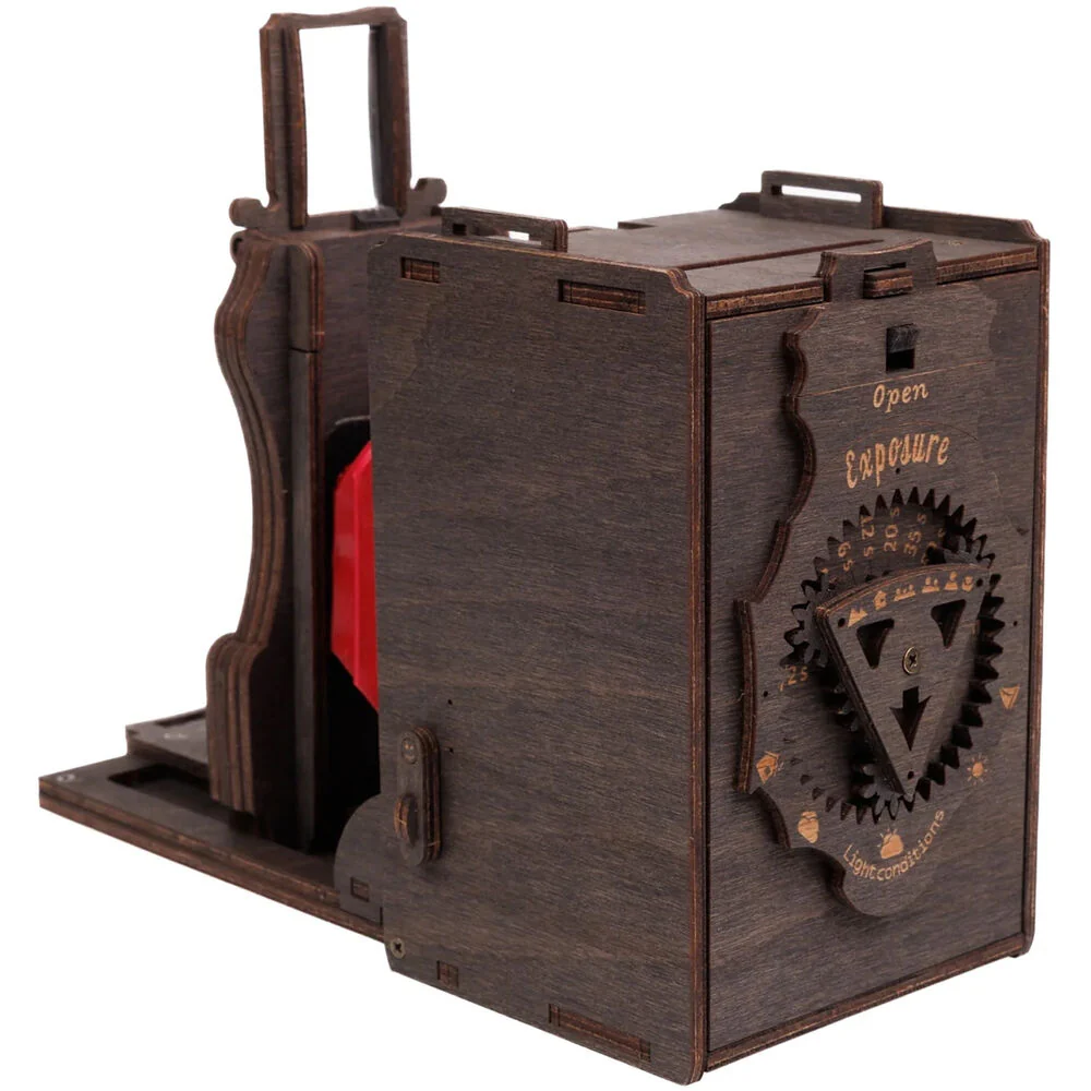 JollyLook Pinhole Instant Film Camera (Stained Brown, Pre-Assembled) - Image 6