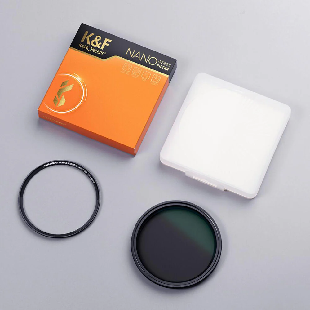 K&F Concept 52mm Nano X-Pro Magnetic ND2-32 (1-5 Stop) Variable Neutral Density Filter - Image 2