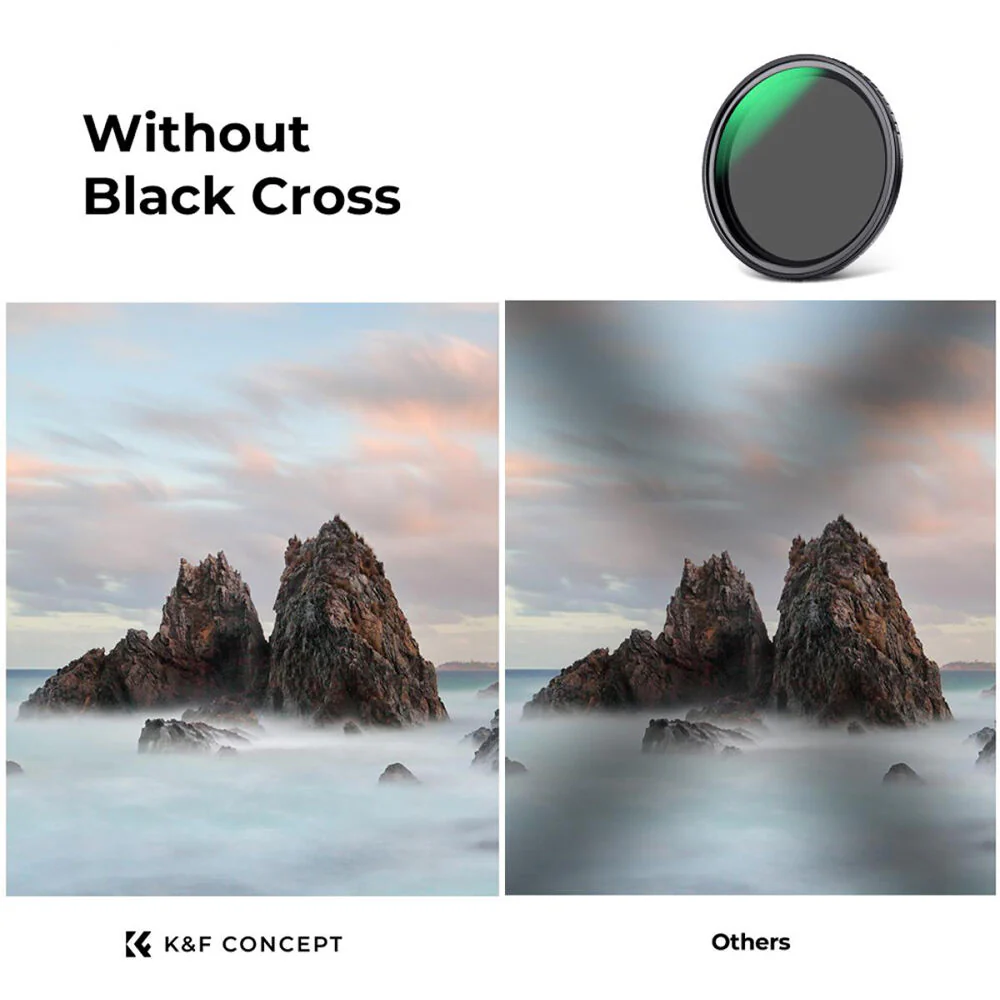 K&F Concept 52mm Nano X-Pro Magnetic ND2-32 (1-5 Stop) Variable Neutral Density Filter - Image 4