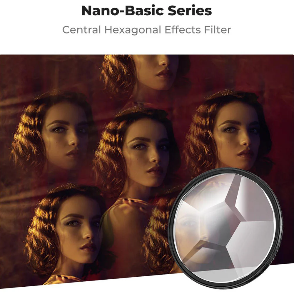 K&F Concept Nano-B Series Kaleidoscope Hexagonal Prism Filter (82mm) - Image 2