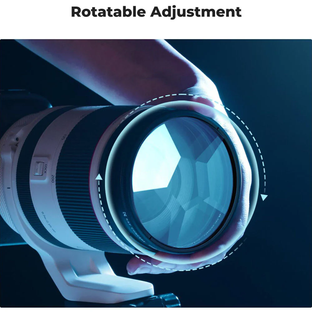 K&F Concept Nano-B Series Kaleidoscope Hexagonal Prism Filter (82mm) - Image 5