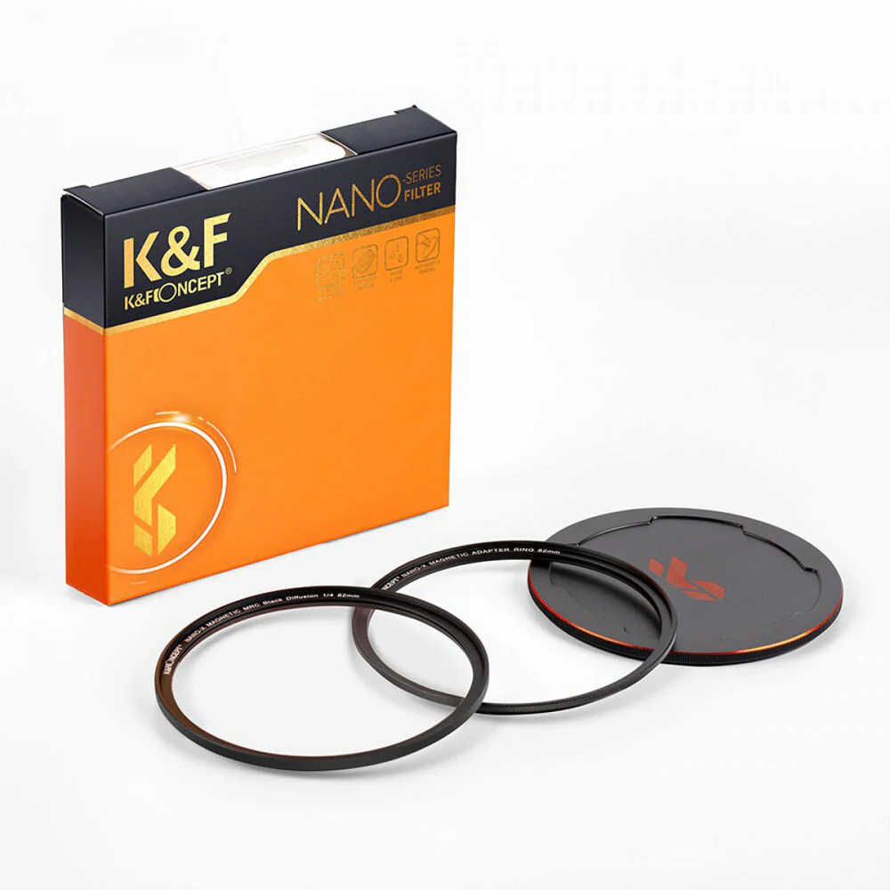 K&F Concept Nano-X Magnetic Black Mist Filter 1/4 with Adapter Ring & Lens Cap (52mm) - Image 2