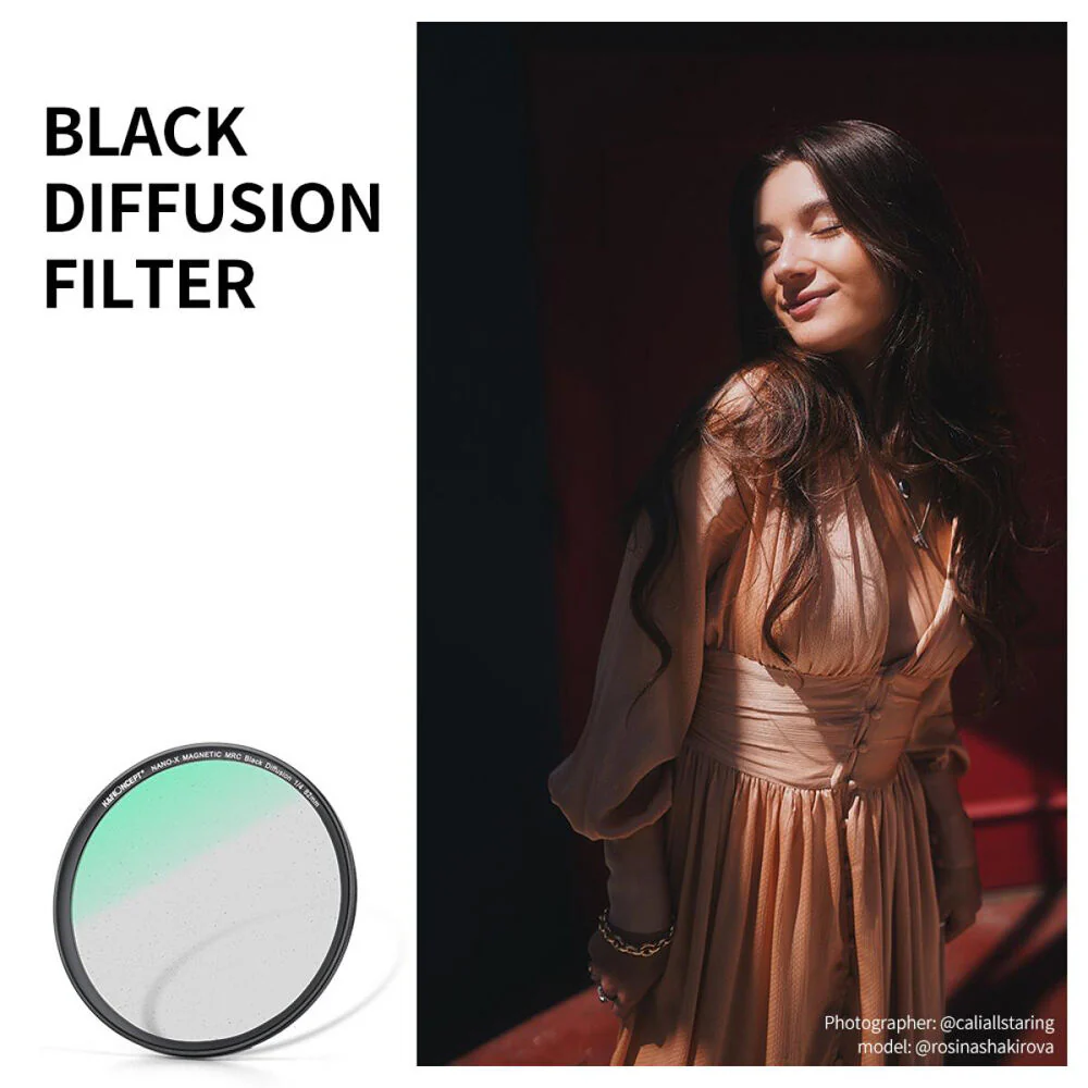 K&F Concept Nano-X Magnetic Black Mist Filter 1/4 with Adapter Ring & Lens Cap (52mm) - Image 3