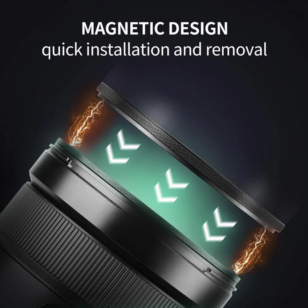 K&F Concept Nano-X Magnetic Black Mist Filter 1/4 with Adapter Ring & Lens Cap (52mm) - Image 5