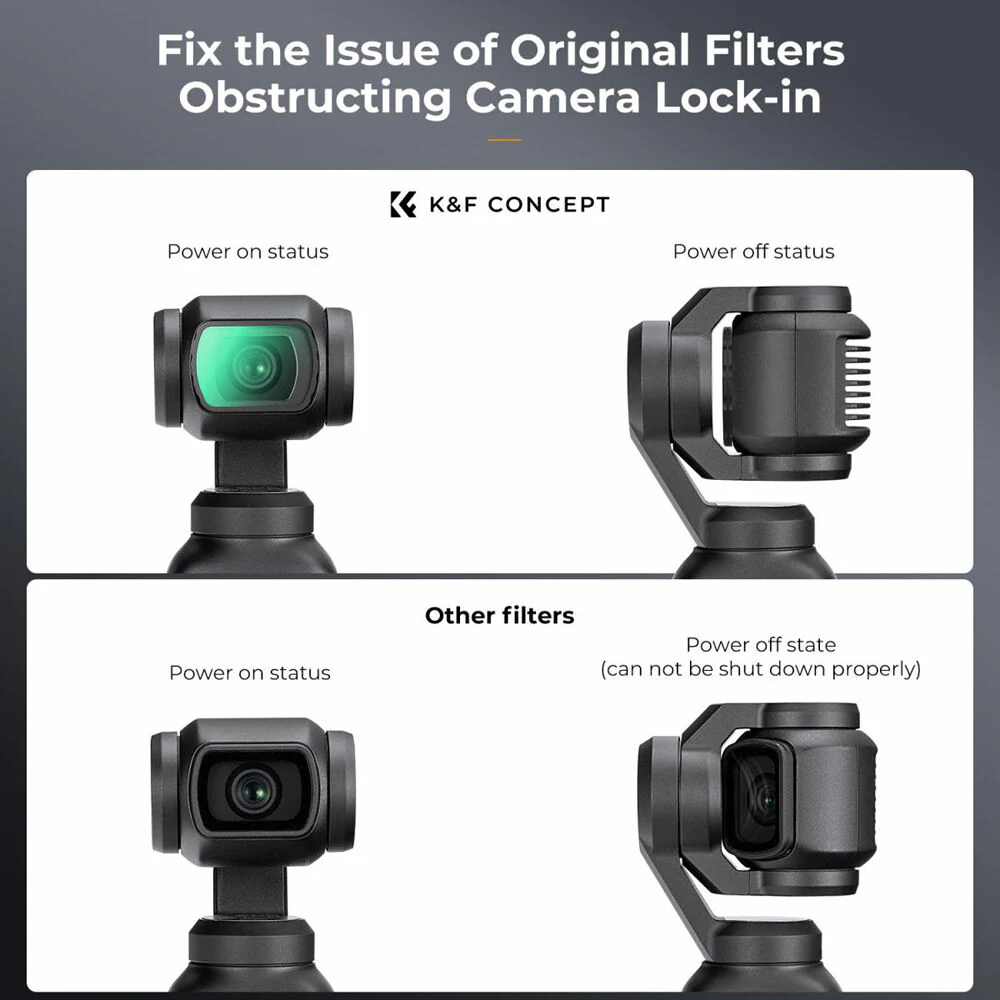 K&F Concept Nano-X Series 1/4 Black Diffusion Filter with Green Coating for DJI Osmo Pocket 3 - Image 4