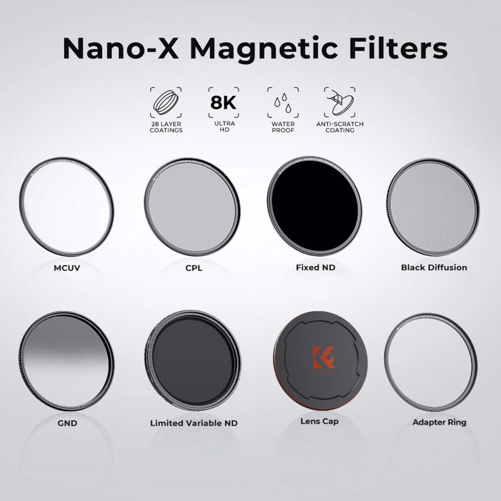 K&F Concept Nano-X Series Magnetic 3-Filter Kit (67mm) - Image 3