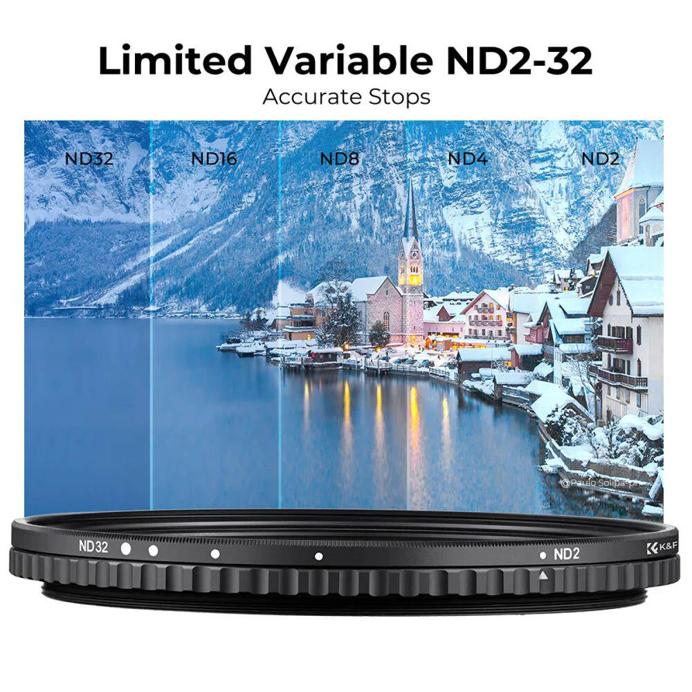 K&F Concept Nano-X Series Variable ND Filter (55mm, 1 to 5-Stop) - Image 3