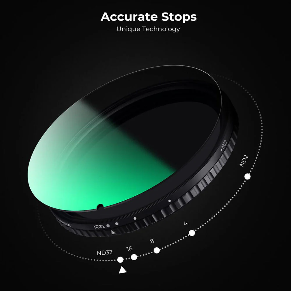 K&F Concept Nano-X Series Variable ND Filter (55mm, 1 to 5-Stop) - Image 4