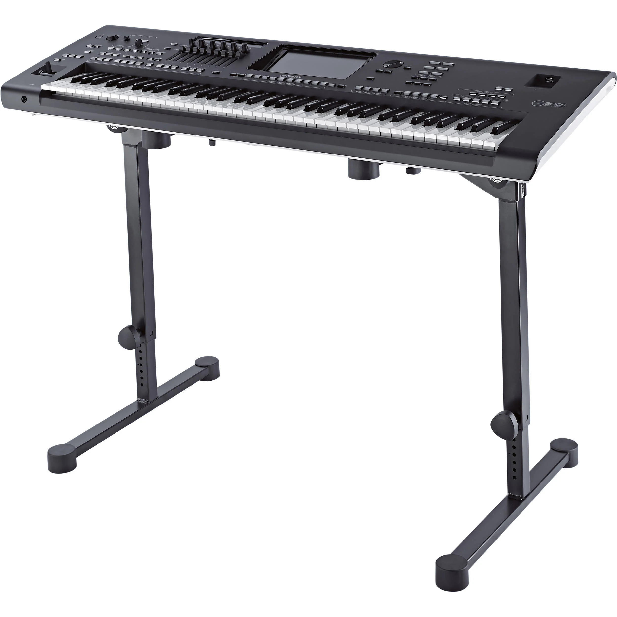 K&M 18820 Omega Pro Table-Style Keyboard Stand with Foldable Legs (Black) - Image 4