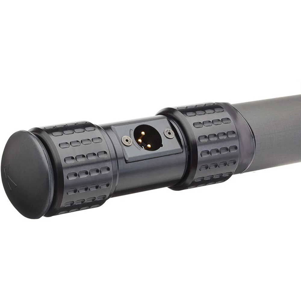 K-Tek KP10VCCR Mighty Boom 5-Section Graphite Boompole with Coiled Cable and XLR Side Exit (10.3') - Image 4