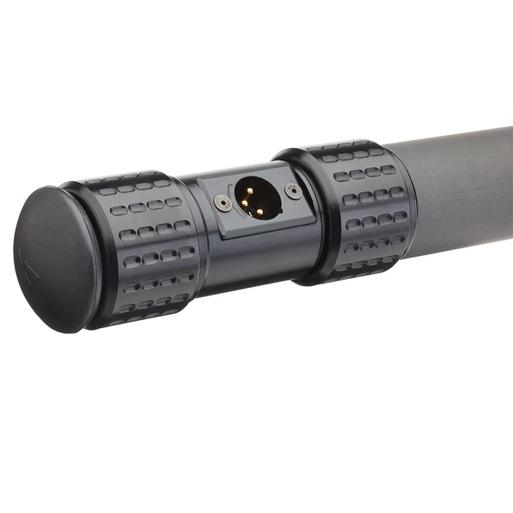 K-Tek KP20TA Mighty Boom 6-Section Graphite Boompole with Coiled Cable & Transmitter Adapter (20.3') - Image 5