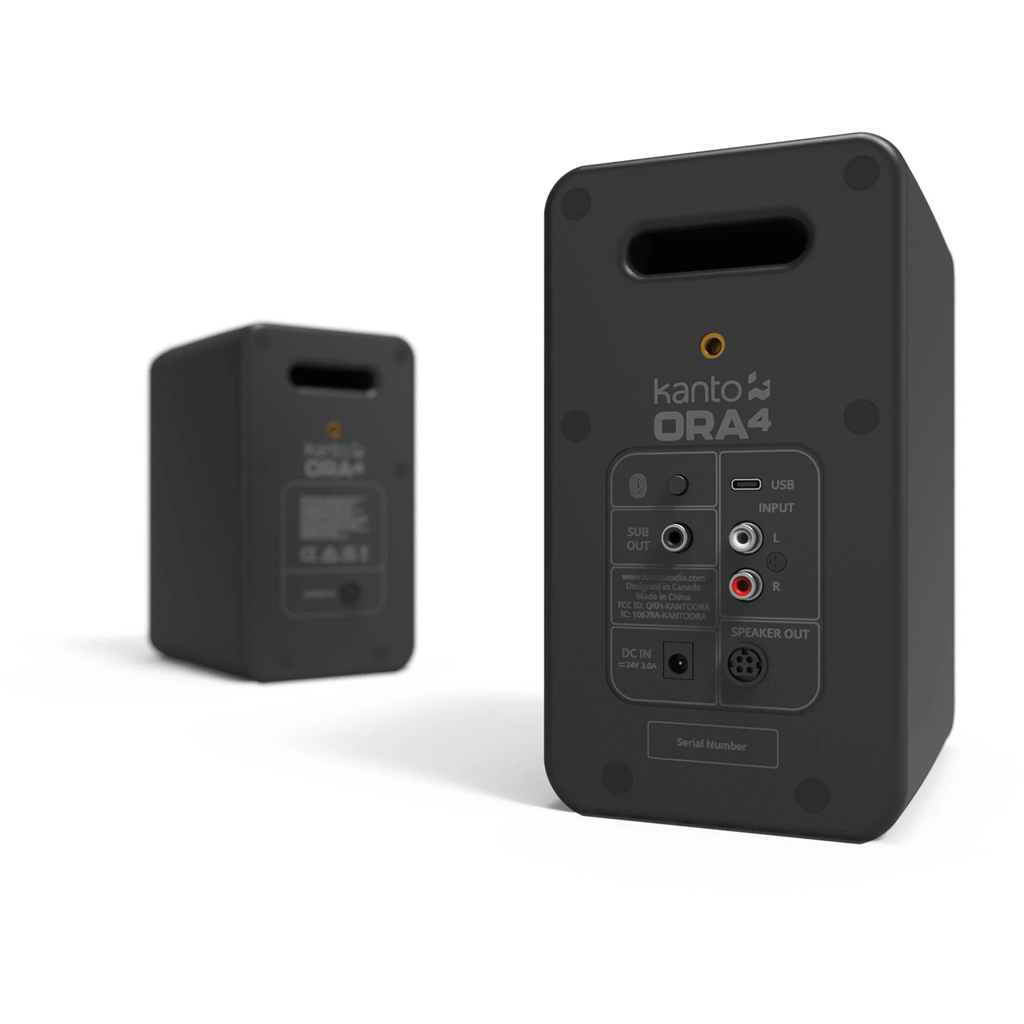 Kanto Living ORA4 Active 2-Way Reference Desktop Speakers with Bluetooth Streaming (Black, Pair) - Image 5