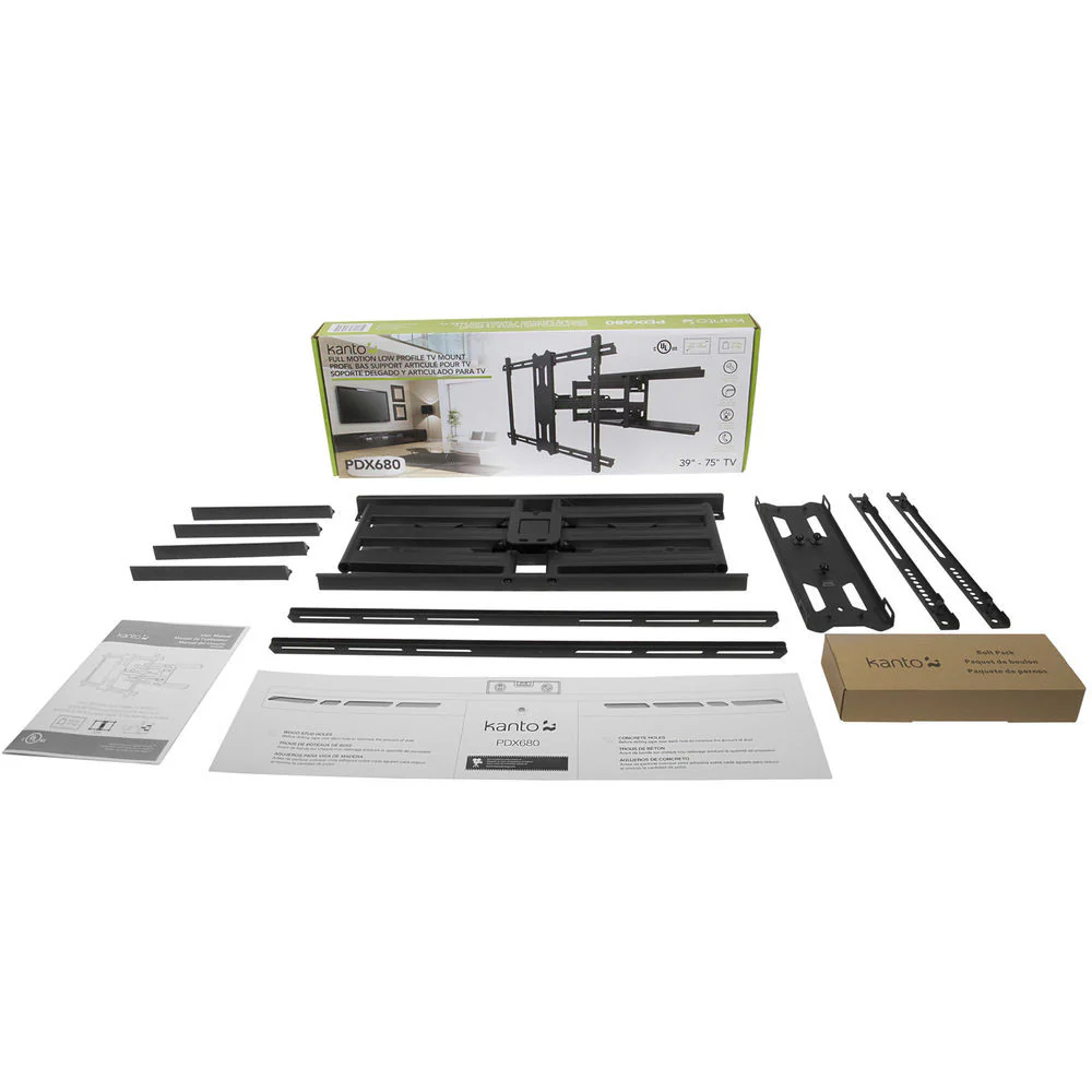 Kanto Living PDX680 Full-Motion Wall Mount for 39 to 75" Displays (Black) - Image 5