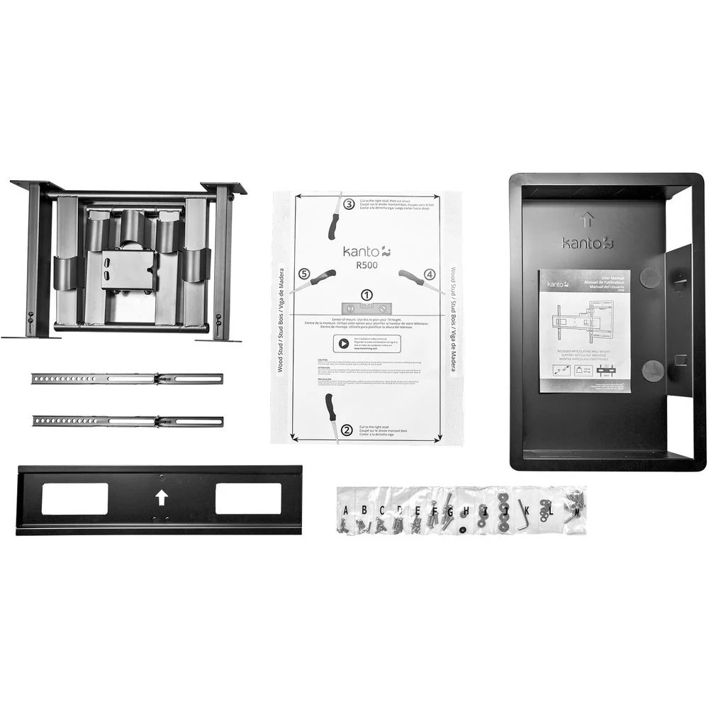 Kanto Living R500 Recessed Articulating Wall Mount for 46 to 80" Displays - Image 11