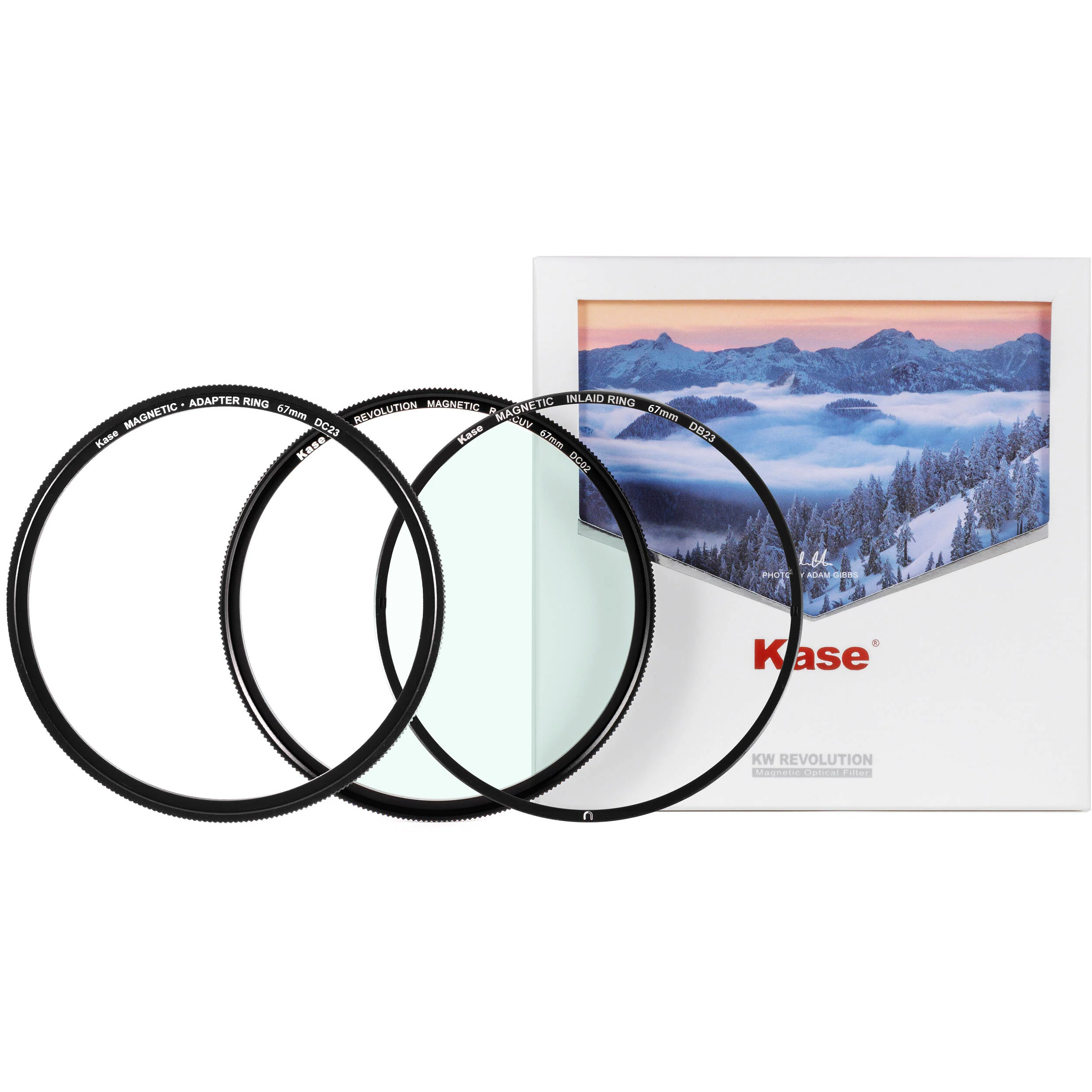 Kase Revolution MCUV Magnetic Filter with Two Adapters (67mm) - Image 3