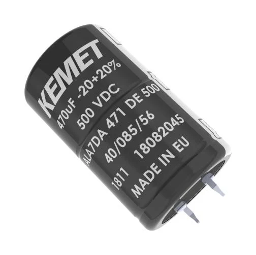 KEMET ALA7DA391EF600 Electrolytic Capacitor, 390 µF, 600 V, ± 20%, Snap-In, 18000 hours @ 85°C