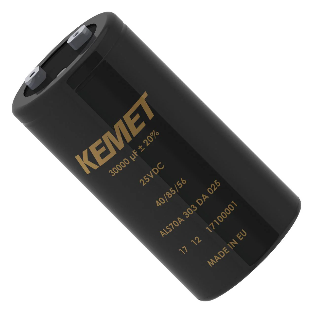 KEMET ALS71A332DA100 Electrolytic Capacitor, 3300 µF, 100 V, ALS71 Series, ± 20%, Screw, 36 mm