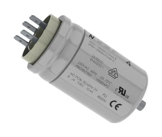 Kemet C870CG36100AA0J C870CG36100AA0J Motor Run Capacitor Film / Foil PP Can 100 µF ± 5% Stud Mount - M12 470 V