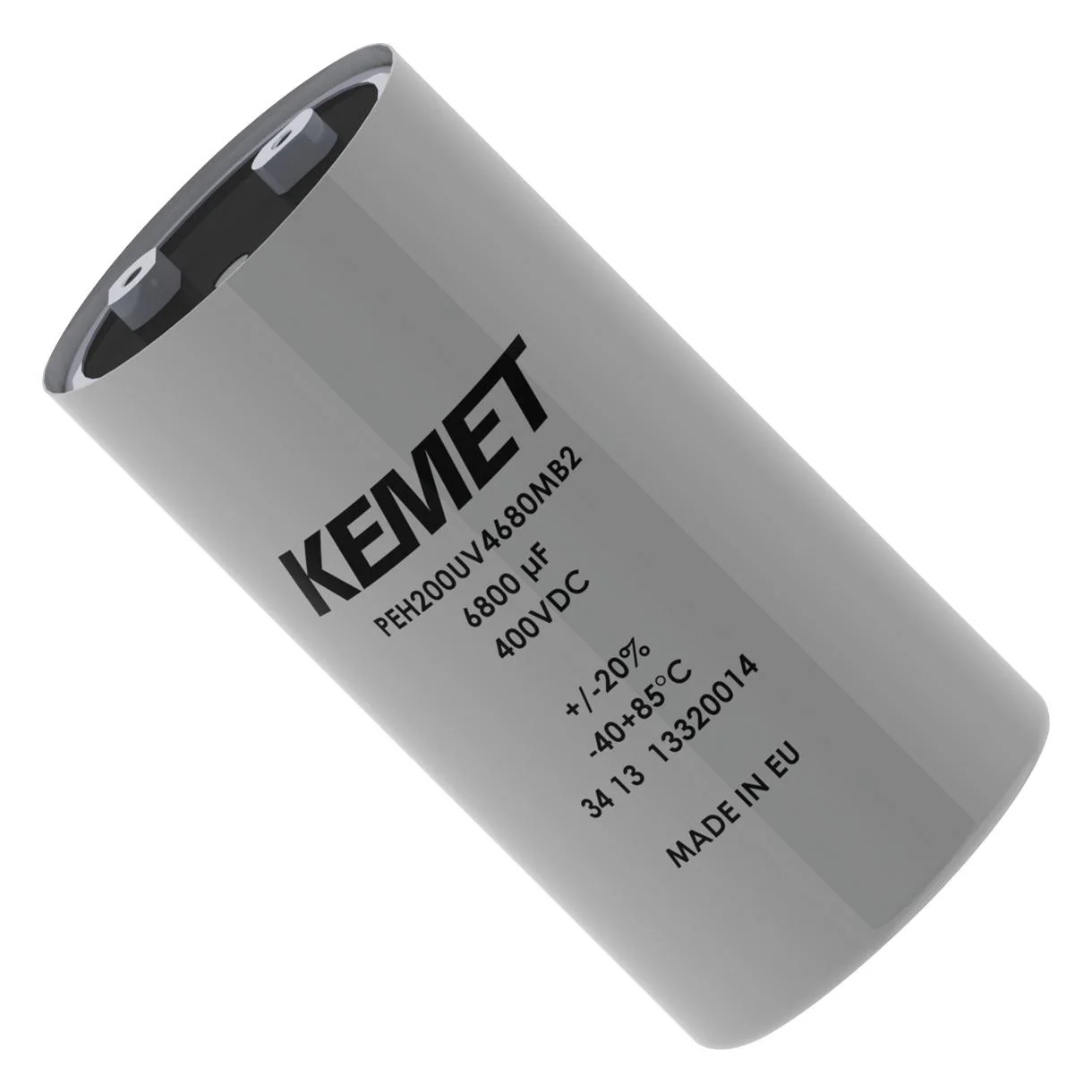 KEMET PEH200MA4470MU2 Electrolytic Capacitor, Long Life, 4700 µF, 63 V, PEH200 Series, 10000 hours @ 85°C, ± 20%, Screw