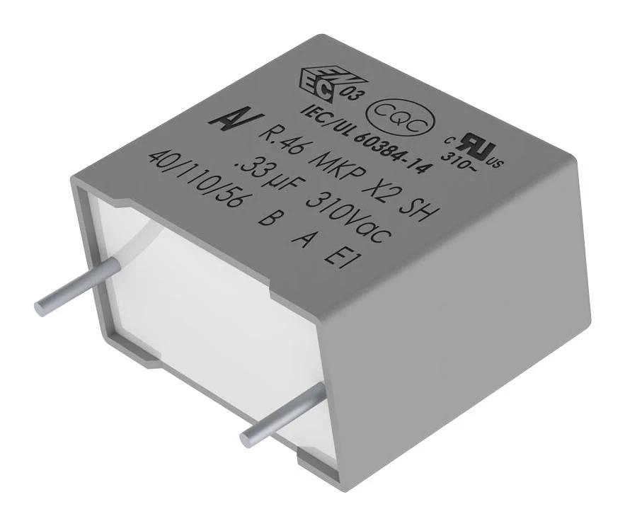 KEMET R463R422050M1K Film Capacitor, 2.2 µF, X2, 310 VAC, ± 10%, R46 310V Series, Radial Leaded