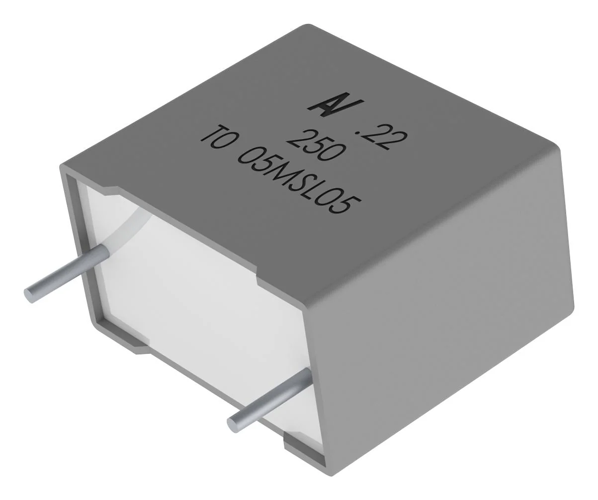 KEMET R60IR44705040J Film Capacitor, 4.7 µF, 250 V, PET (Polyester), ± 5%, R60 Series
