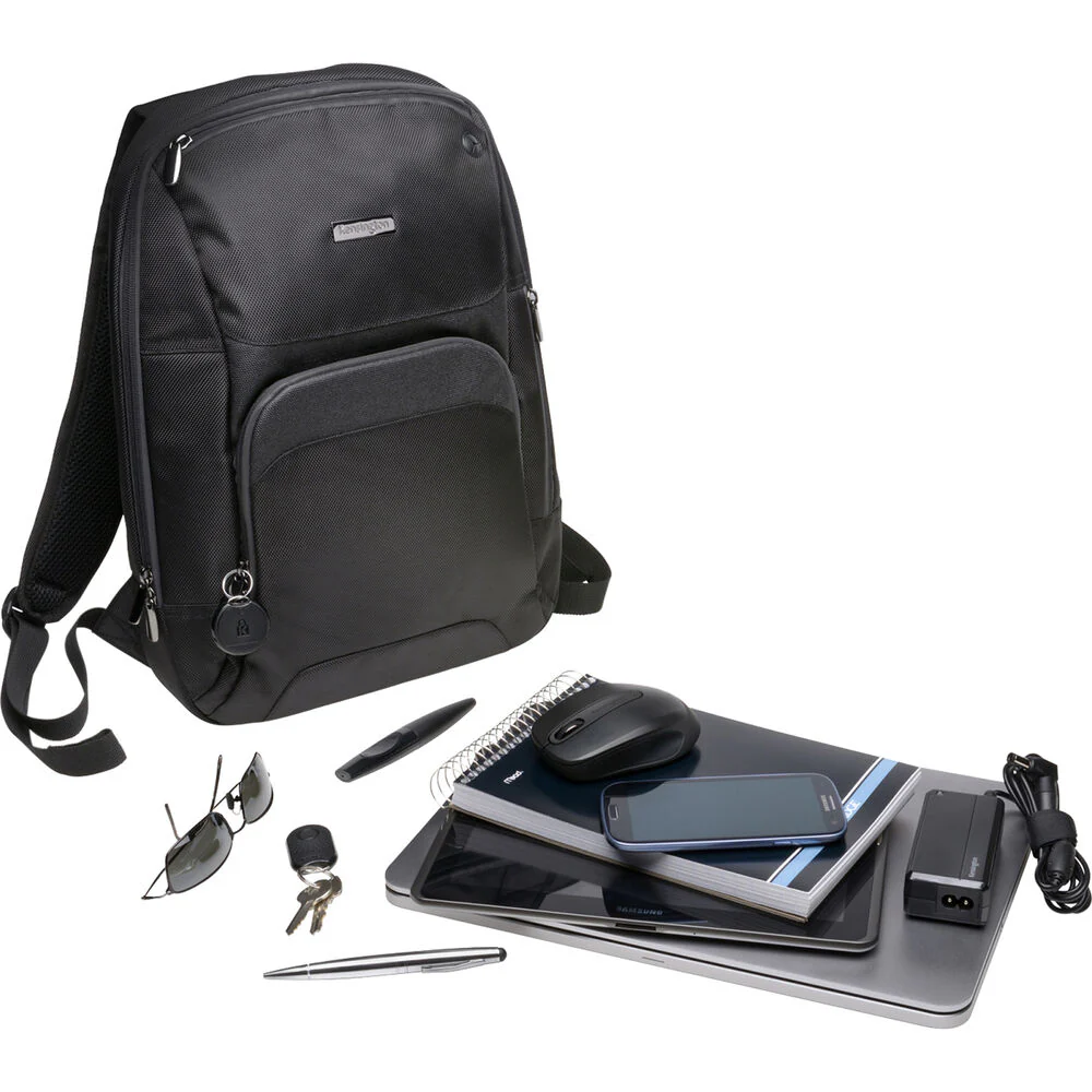 Kensington Triple Trek Optimized Backpack for 14" UltraBook (Black) - Image 4