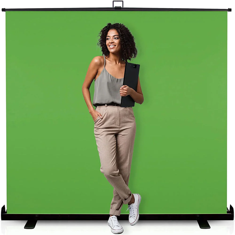 KHOMO GEAR Collapsible Pull-Up Extra Large Screen (Chroma-Key Green, 86.5 x 76") - Image 6