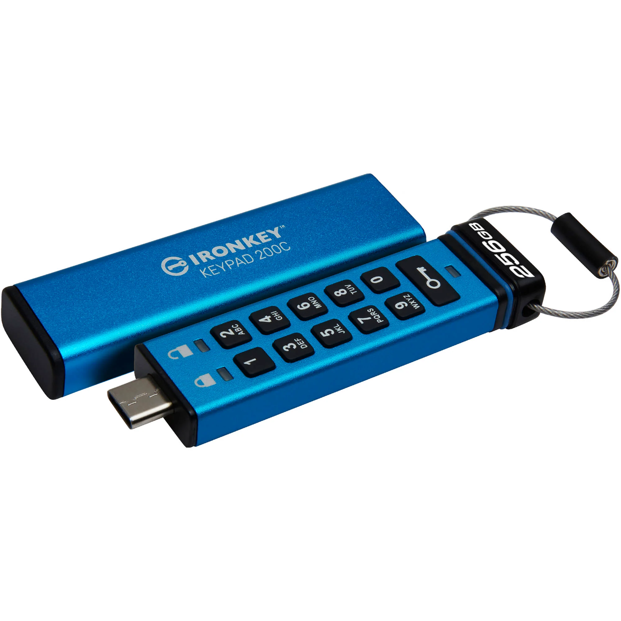 Kingston 256GB IronKey Keypad 200 USB-C 3.2 Gen 1 Flash Drive