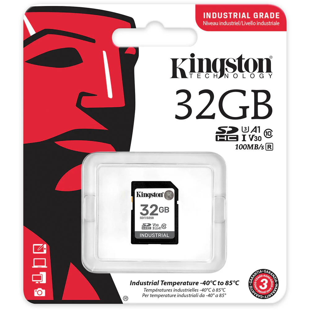 Kingston 32GB Industrial UHS-I SDHC Memory Card - Image 3
