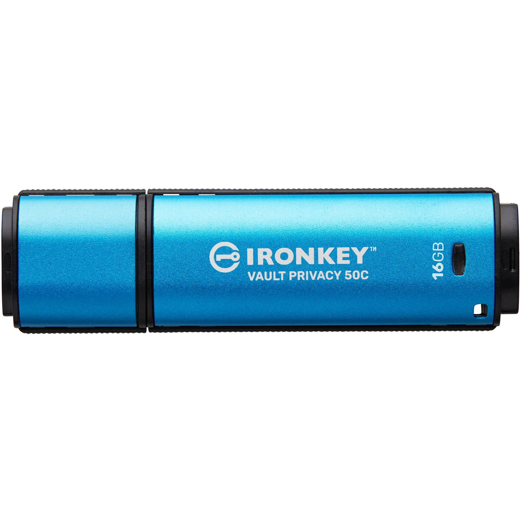 Kingston IronKey Vault Privacy 50 Series USB-C Flash Drive (Blue) - Image 3