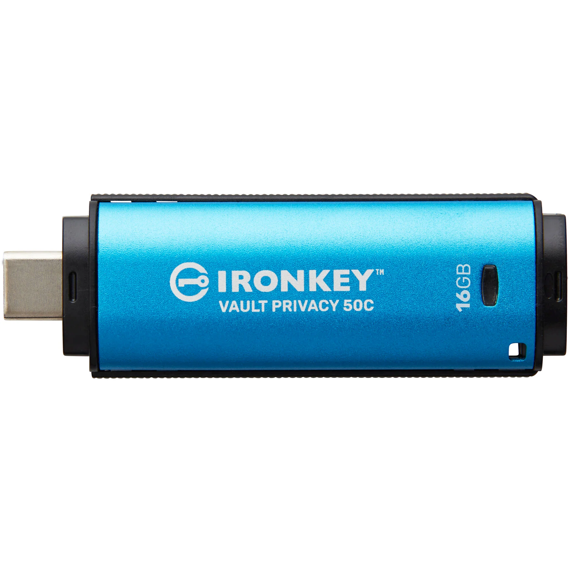 Kingston IronKey Vault Privacy 50 Series USB-C Flash Drive (Blue) - Image 4