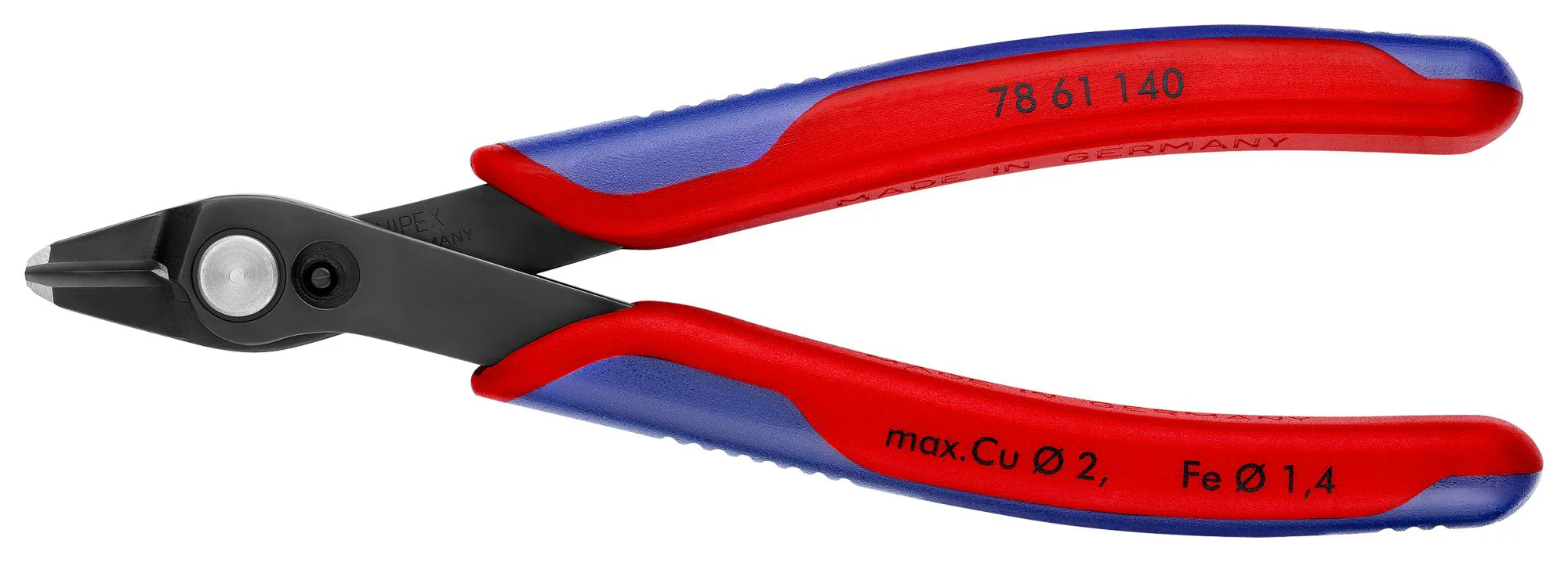 Knipex 78 61 140 Cutter Precision mm Shear 2.1 64 ° Knips XL Series
