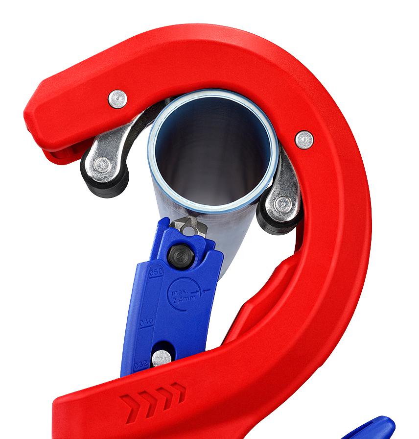 Knipex 90 31 03 BK 90 BK Pipe Cutter Brass Copper Stainless Steel 260 mm 76 Tubix XL Series - Image 5