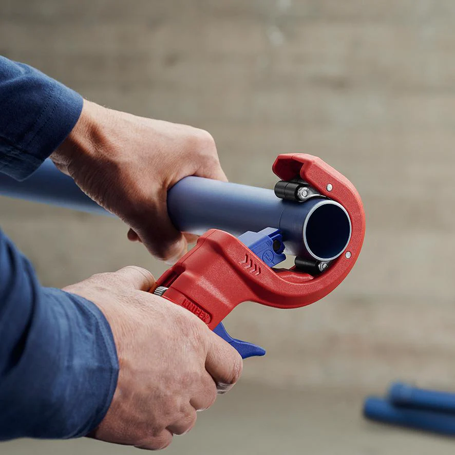 Knipex 90 31 03 BK 90 BK Pipe Cutter Brass Copper Stainless Steel 260 mm 76 Tubix XL Series - Image 8