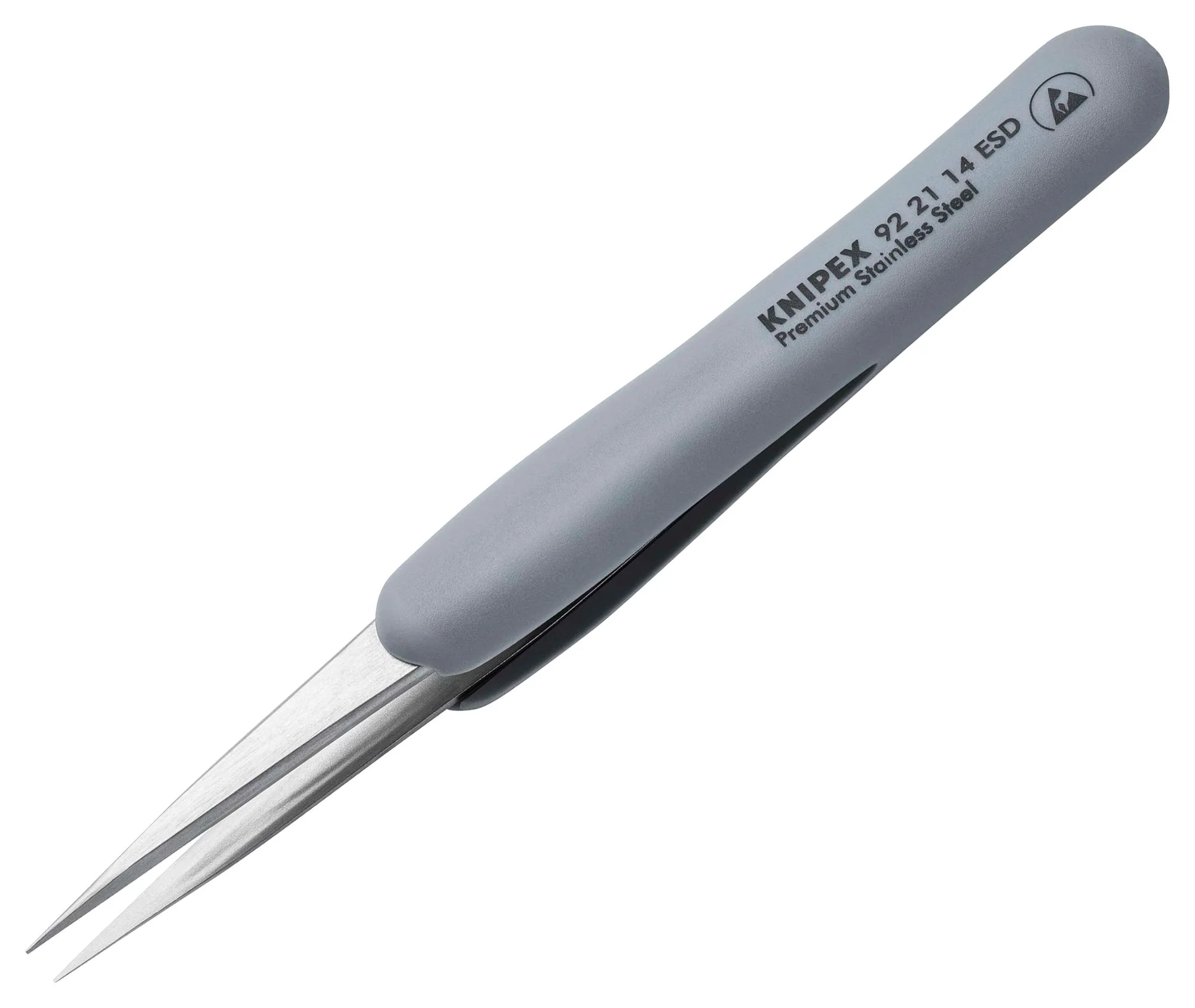 Knipex 92 21 14 ESD 92 ESD Tweezer Precision Safe Straight/Pointed 130mm Overall Length Stainless Steel New - Image 2
