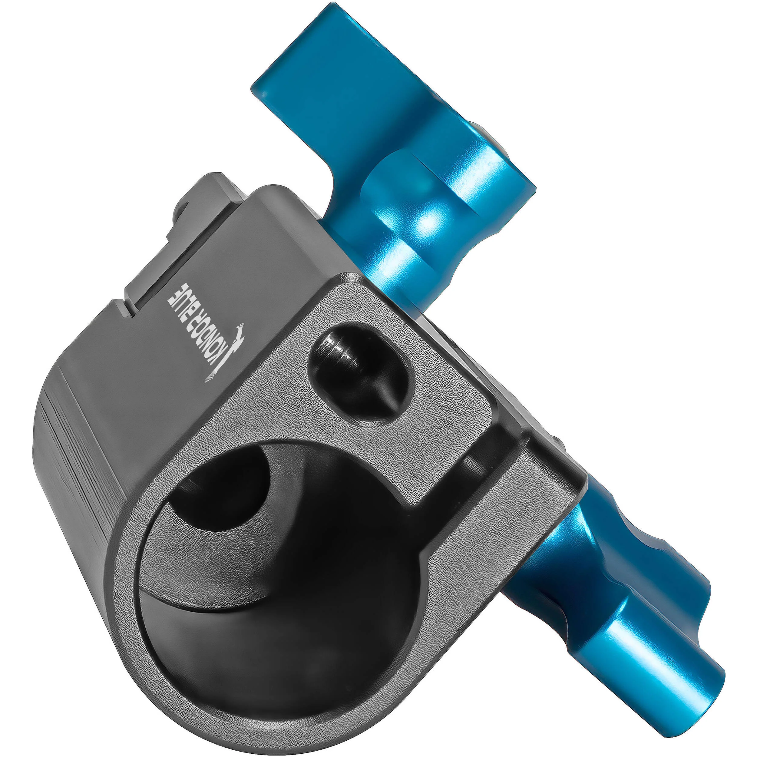 Kondor Blue 5/8" Baby Pin Spigot Receiver to NATO Clamp Adapter (Space Gray) - Image 2