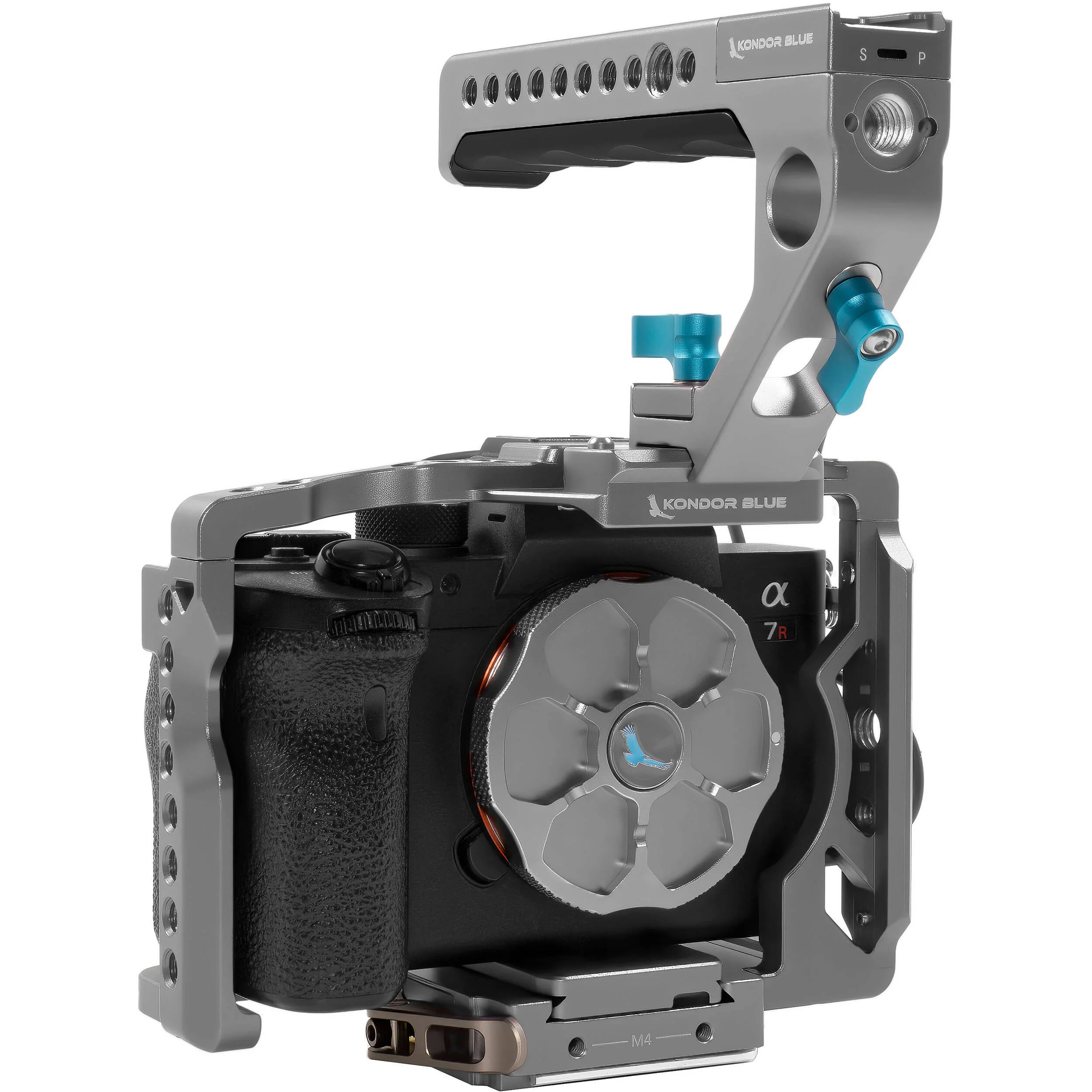 Kondor Blue a7S III Cage with Start/Stop Trigger Handle for Sony a7 Series - Image 3