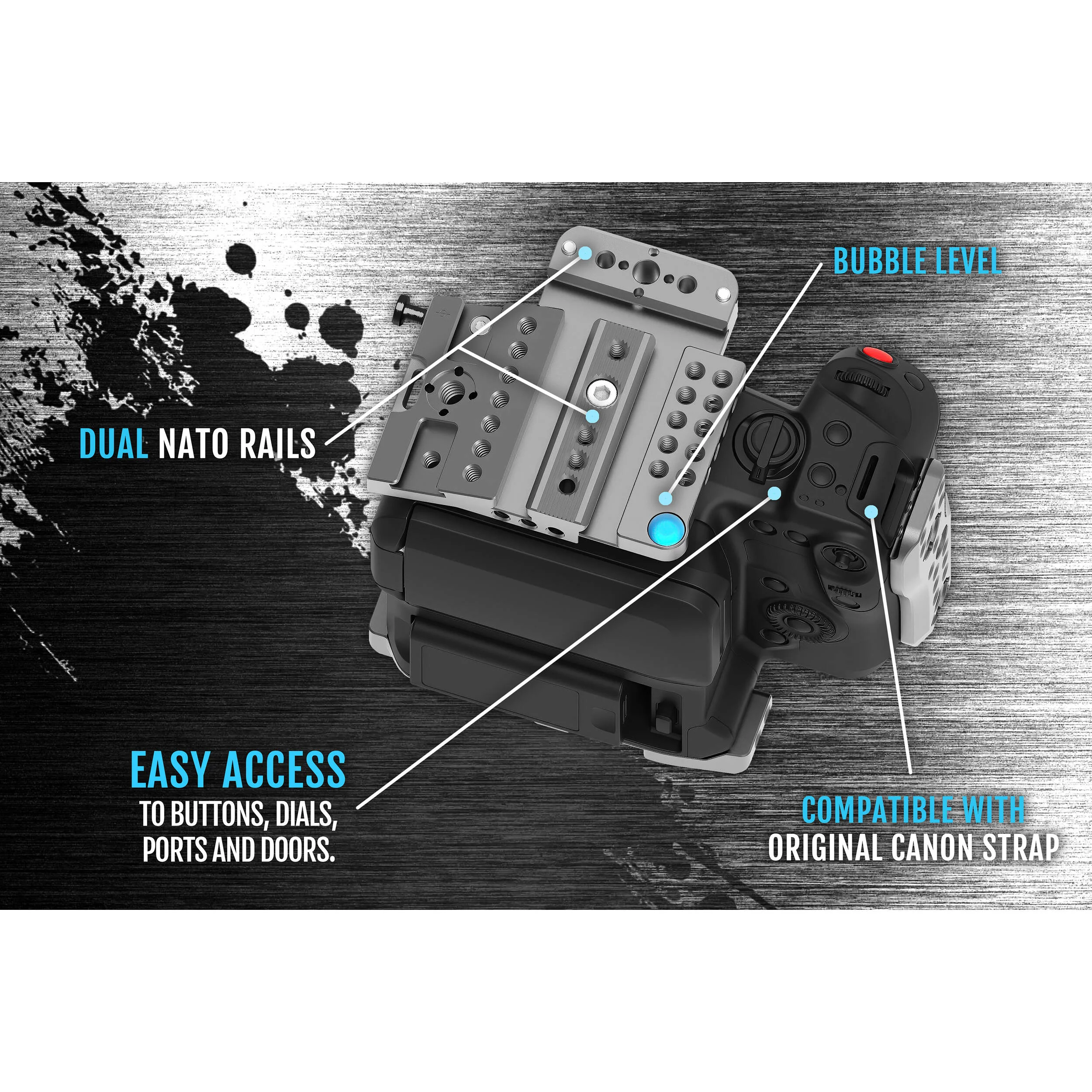 Kondor Blue Base Rig for Canon C70 Base Rig (Space Gray) - Image 5