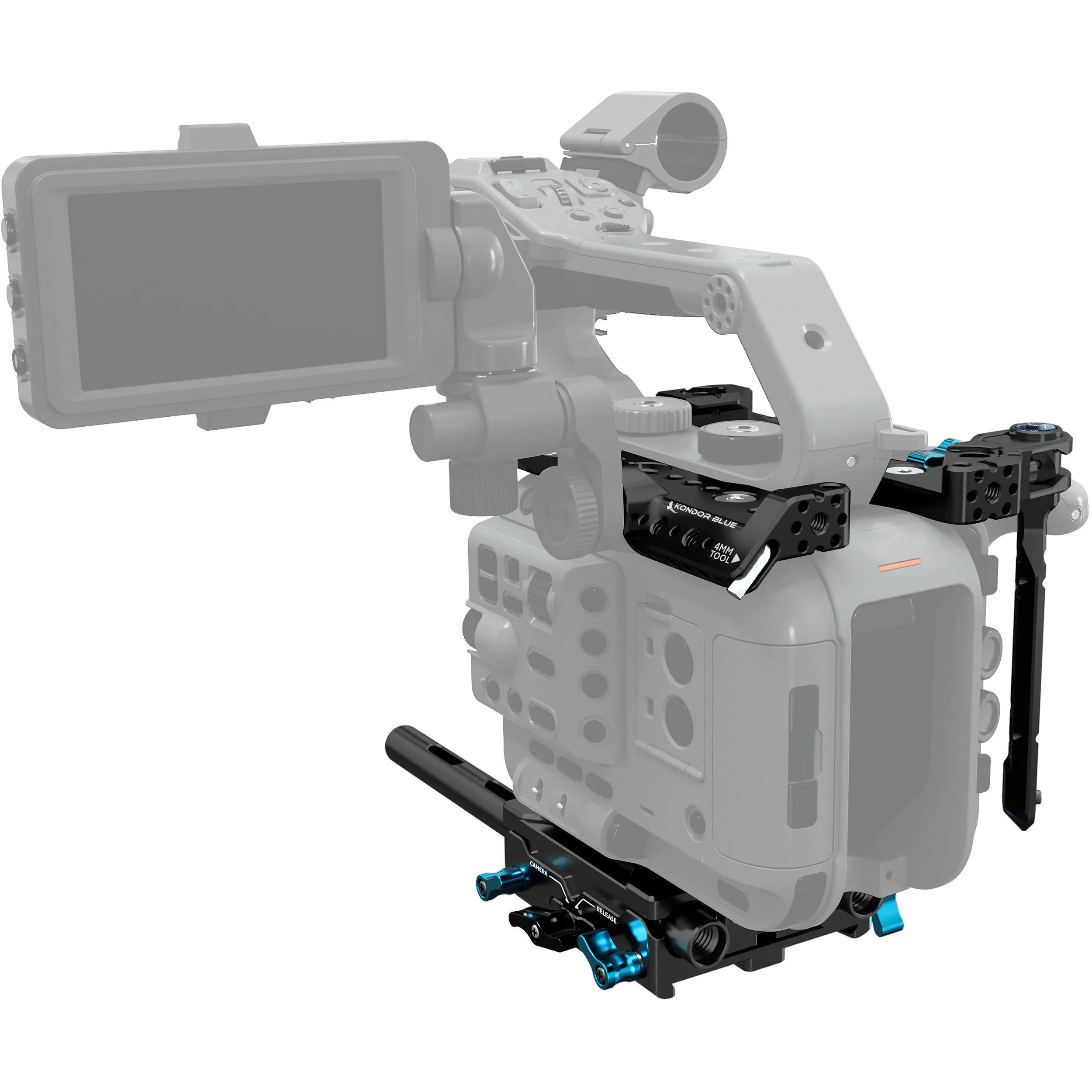Kondor Blue Base Rig for Sony FX6 (Raven Black) - Image 2