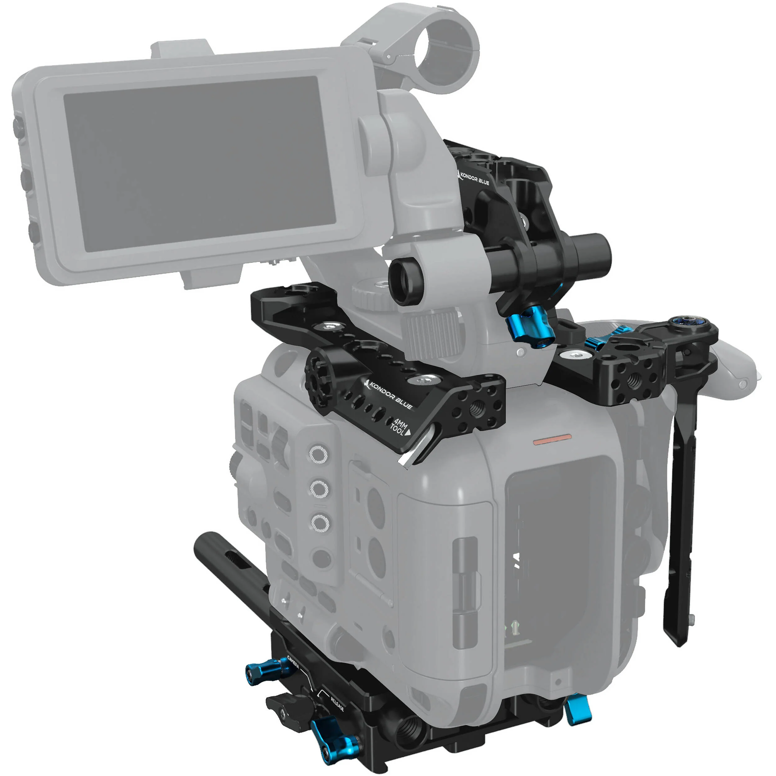 Kondor Blue Base Rig for Sony FX6 (Raven Black) - Image 3